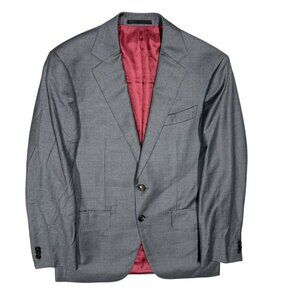 Spier & Mackay Blazer Wool Sport Coat Slim Fit Grey 38S